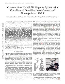 Coarse-to-fine Hybrid 3D Mapping System with Co-calibrated
  Omnidirectional Camera and Non-repetitive LiDAR