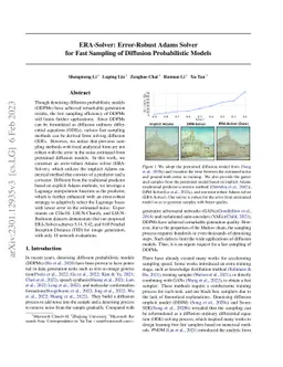 ERA-Solver: Error-Robust Adams Solver for Fast Sampling of Diffusion Probabilistic Models