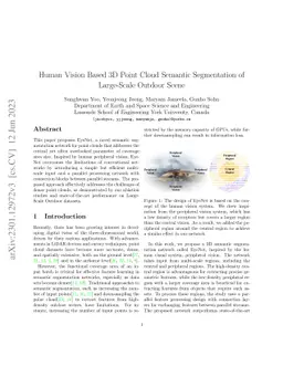 Human Vision Based 3D Point Cloud Semantic Segmentation of Large-Scale
  Outdoor Scene