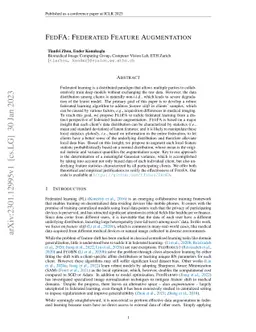 FedFA: Federated Feature Augmentation