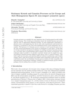 Stationary Kernels and Gaussian Processes on Lie Groups and their
  Homogeneous Spaces II: non-compact symmetric spaces