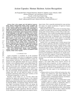 Action Capsules: Human Skeleton Action Recognition