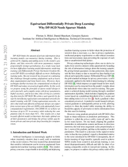 Equivariant Differentially Private Deep Learning: Why DP-SGD Needs
  Sparser Models