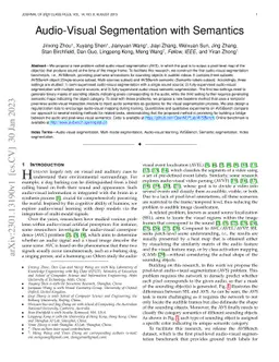 Audio-Visual Segmentation with Semantics