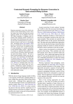 Contextual Dynamic Prompting for Response Generation in Task-oriented
  Dialog Systems