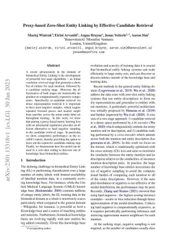 Proxy-based Zero-Shot Entity Linking by Effective Candidate Retrieval