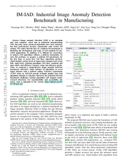 IM-IAD: Industrial Image Anomaly Detection Benchmark in Manufacturing