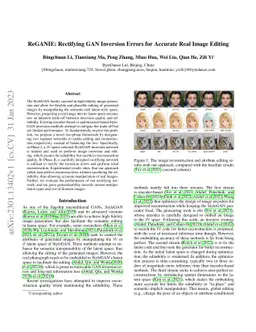 ReGANIE: Rectifying GAN Inversion Errors for Accurate Real Image Editing