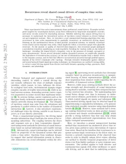 Recurrences reveal shared causal drivers of complex time series