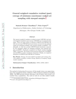 General weighted cumulative residual (past) extropy of minimum (maximum)
  ranked set sampling with unequal samples
