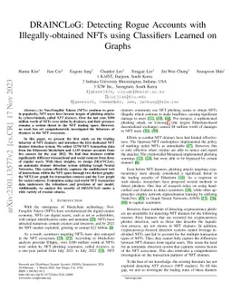 DRAINCLoG: Detecting Rogue Accounts with Illegally-obtained NFTs using
  Classifiers Learned on Graphs