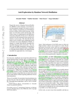 Anti-Exploration by Random Network Distillation