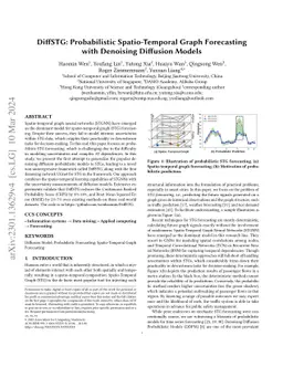 DiffSTG: Probabilistic Spatio-Temporal Graph Forecasting with Denoising
  Diffusion Models
