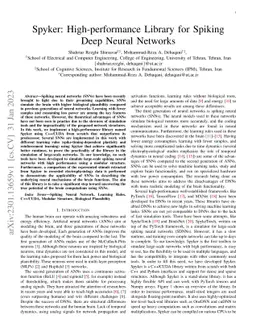 Spyker: High-performance Library for Spiking Deep Neural Networks