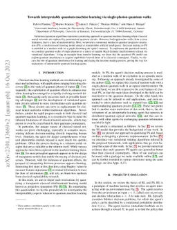 Towards interpretable quantum machine learning via single-photon quantum
  walks