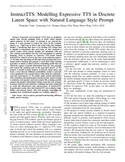 InstructTTS: Modelling Expressive TTS in Discrete Latent Space with
  Natural Language Style Prompt