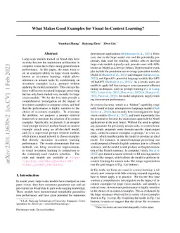 What Makes Good Examples for Visual In-Context Learning?