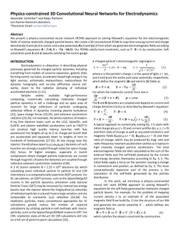 Physics-constrained 3D Convolutional Neural Networks for Electrodynamics