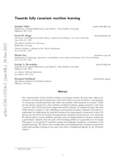 Towards fully covariant machine learning