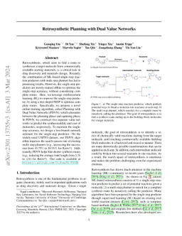 Retrosynthetic Planning with Dual Value Networks
