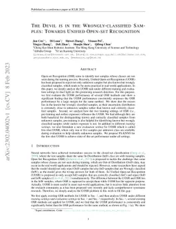 The Devil is in the Wrongly-classified Samples: Towards Unified Open-set
  Recognition