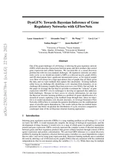 DynGFN: Towards Bayesian Inference of Gene Regulatory Networks with
  GFlowNets