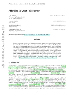 Attending to Graph Transformers