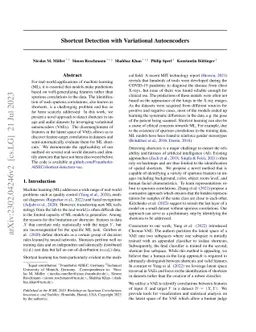 Shortcut Detection with Variational Autoencoders