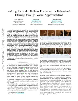 Asking for Help: Failure Prediction in Behavioral Cloning through Value
  Approximation