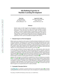 (Re)Defining Expertise in Machine Learning Development
