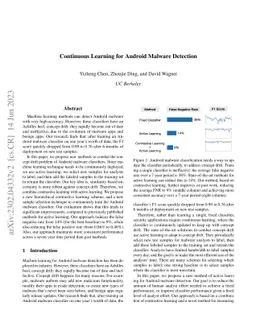 Continuous Learning for Android Malware Detection