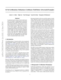 Et Tu Certifications: Robustness Certificates Yield Better Adversarial
  Examples