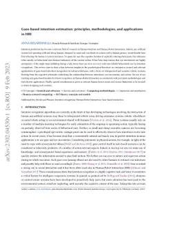 Gaze-based intention estimation: principles, methodologies, and
  applications in HRI