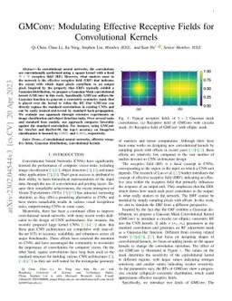 GMConv: Modulating Effective Receptive Fields for Convolutional Kernels