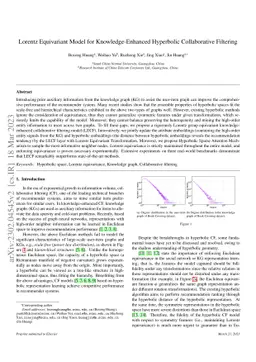 Lorentz Equivariant Model for Knowledge-Enhanced Hyperbolic
  Collaborative Filtering
