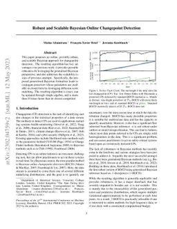 Robust and Scalable Bayesian Online Changepoint Detection