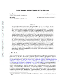 Projection-free Online Exp-concave Optimization