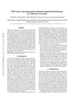 PATCorrect: Non-autoregressive Phoneme-augmented Transformer for ASR
  Error Correction