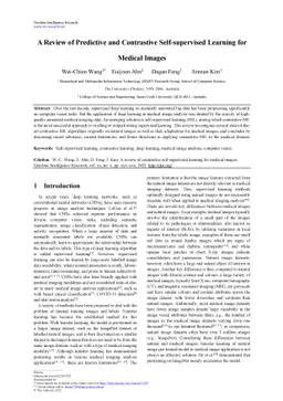 A Review of Predictive and Contrastive Self-supervised Learning for
  Medical Images