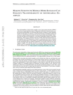 Making Substitute Models More Bayesian Can Enhance Transferability of
  Adversarial Examples
