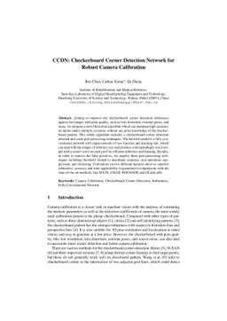 CCDN: Checkerboard Corner Detection Network for Robust Camera
  Calibration