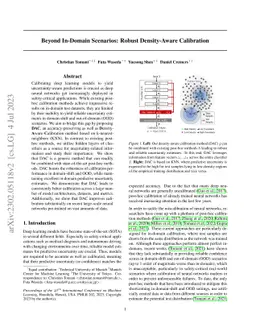 Beyond In-Domain Scenarios: Robust Density-Aware Calibration