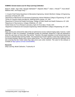 DOMINO: Domain-aware Loss for Deep Learning Calibration