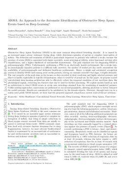 AIOSA: An approach to the automatic identification of obstructive sleep
  apnea events based on deep learning