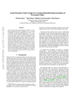 Action Dynamics Task Graphs for Learning Plannable Representations of
  Procedural Tasks