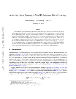 Achieving Linear Speedup in Non-IID Federated Bilevel Learning