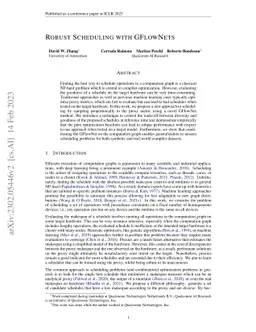 Robust Scheduling with GFlowNets