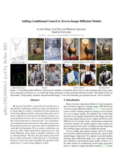 Adding Conditional Control to Text-to-Image Diffusion Models