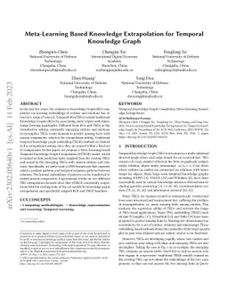 Meta-Learning Based Knowledge Extrapolation for Temporal Knowledge Graph