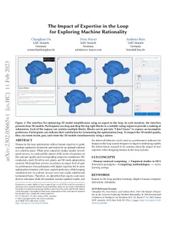 The Impact of Expertise in the Loop for Exploring Machine Rationality